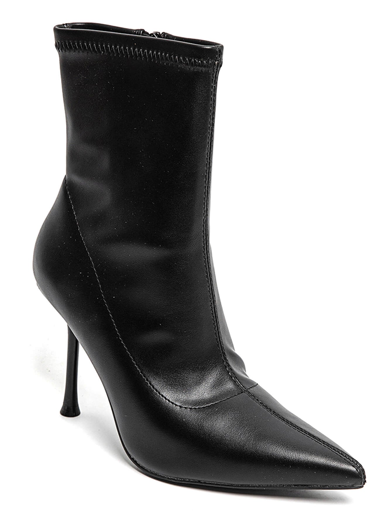 BOTTINES NOIRES – TALON AIGUILLE ET BOUT POINTU - Casualmode.fr
