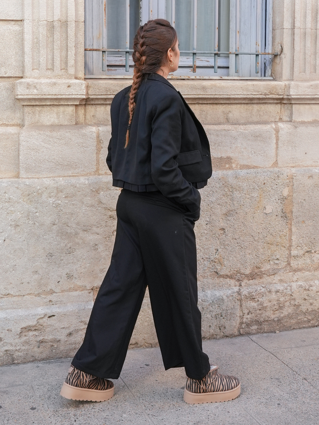 BOTTINES FOURRÉES PLATEFORME IMPRIMÉ ZÈBRE - Casualmode.fr