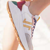 BASKETS MULTICOLORES LACETS VIOLET