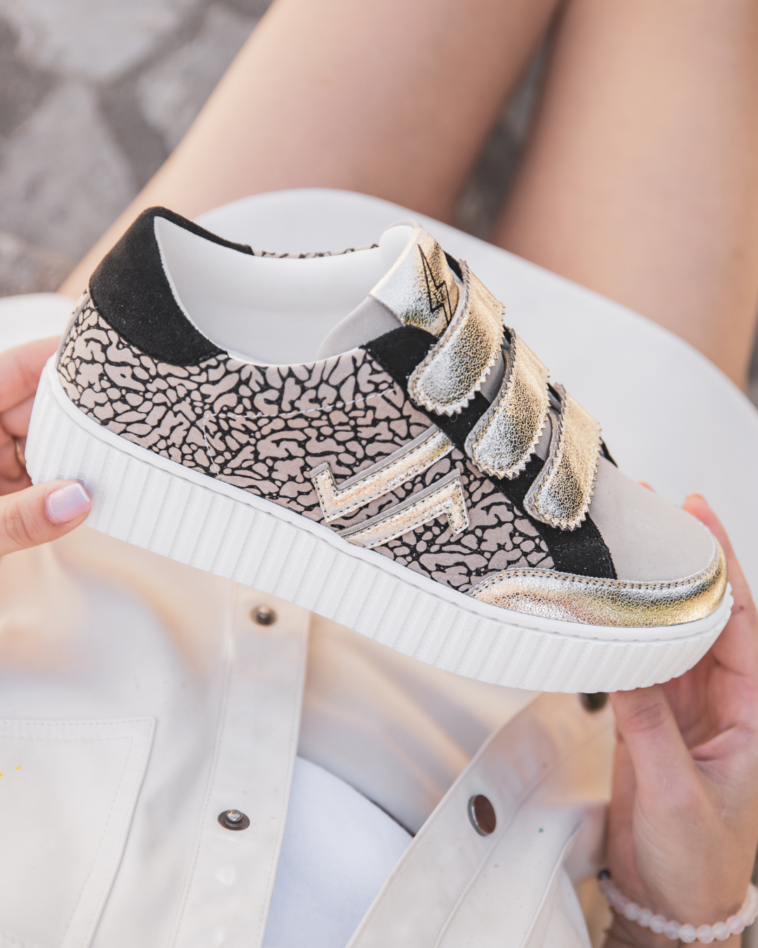 CL11 SNEAKERS - CL83-GOLD - Casualmode.fr