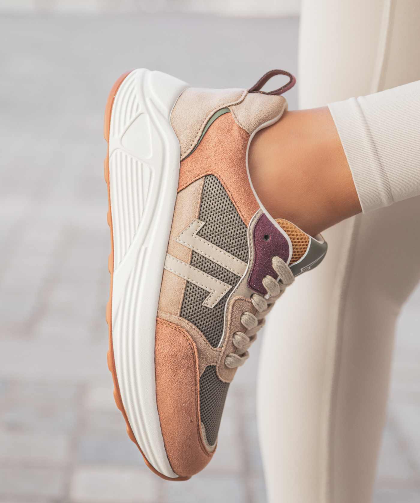 CL11 SNEAKERS - CL95-PEACH - Casualmode.fr