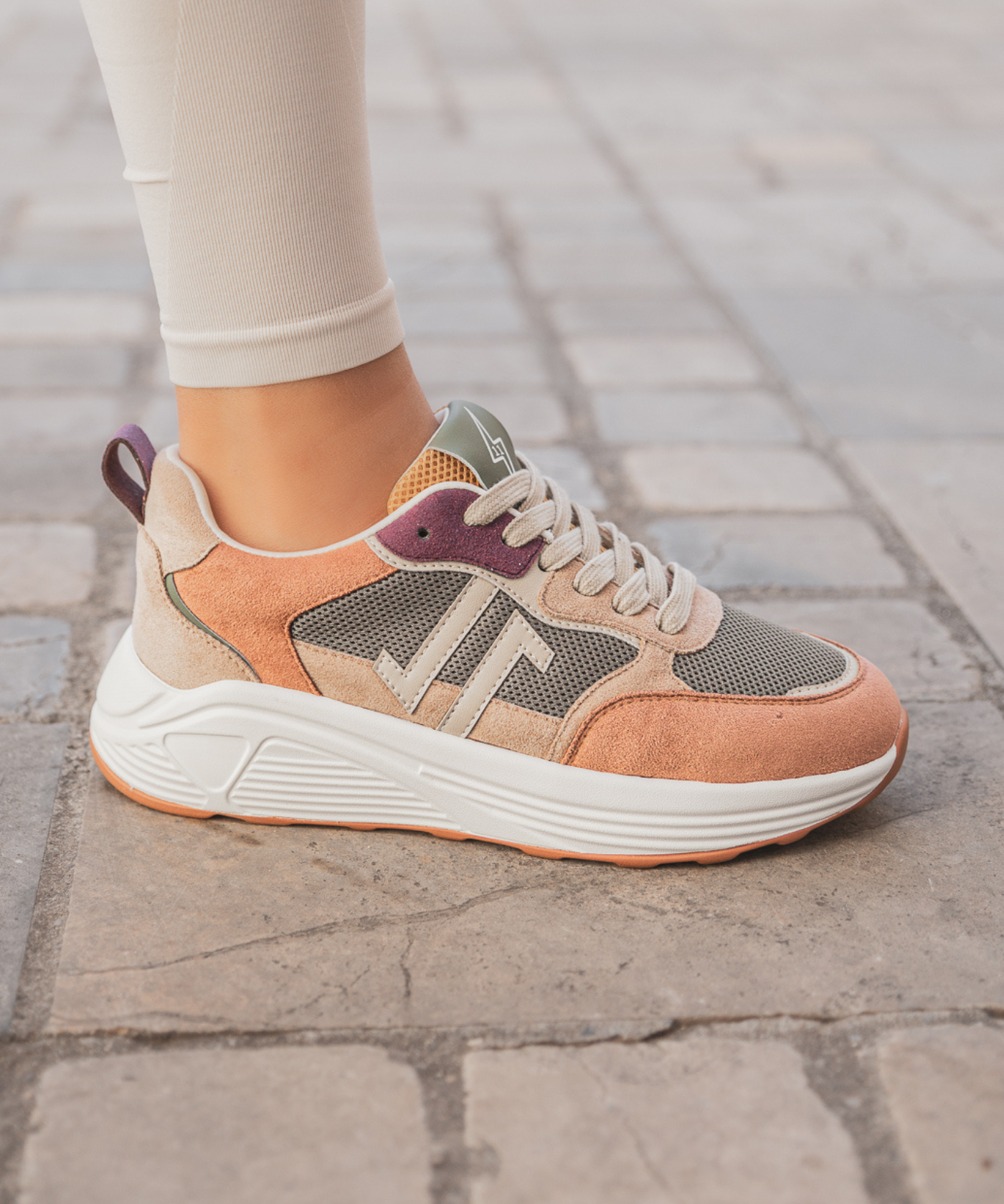 CL11 SNEAKERS - CL95-PEACH - Casualmode.fr
