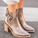 BOTTINES CROCO MÉTALLISÉES – L’ÉLÉGANCE AUDACIEUSE - Casualmode.fr