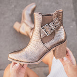 BOTTINES CROCO MÉTALLISÉES – L’ÉLÉGANCE AUDACIEUSE - Casualmode.fr