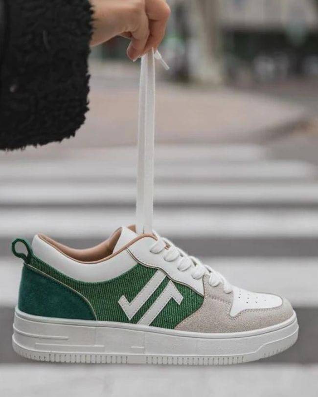 CL11 SNEAKERS- CL68 GREEN - Casualmode.fr