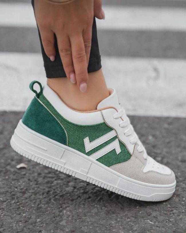 CL11 SNEAKERS- CL68 GREEN - Casualmode.fr